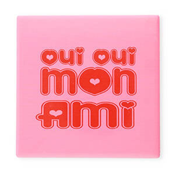 Tegeltje "Oui oui mon ami"