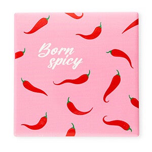 Tegeltje "Born spicy"