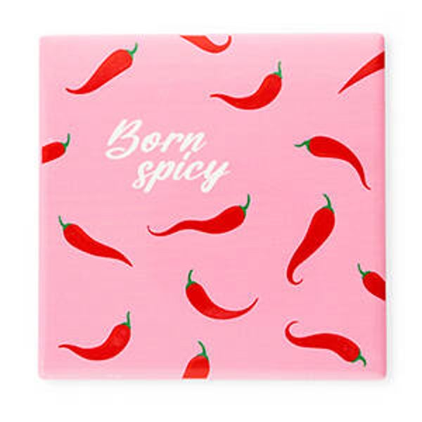 Tegeltje "Born spicy"