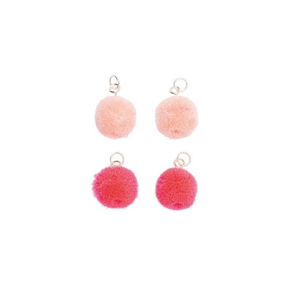 MINI POMPONS, ROSE MIX