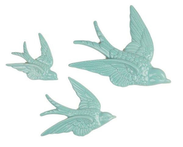 SWALLOW WALL DECORATIONS - SET OF 3