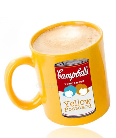 Taza Yellow postcard