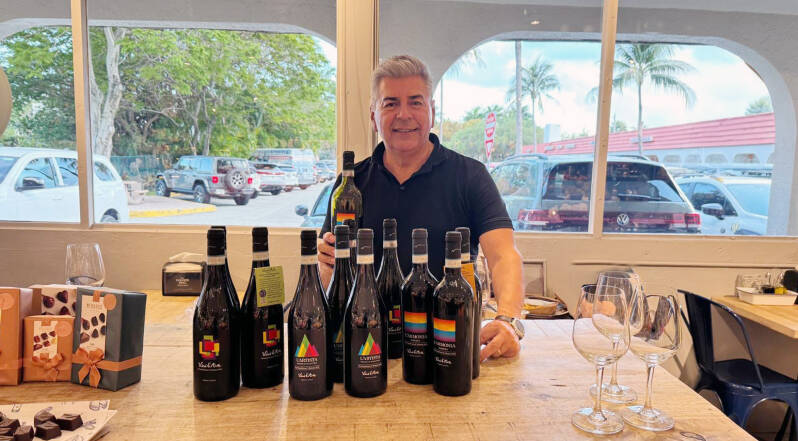 Vini d'Arte tasting at The Golden Hog, Key Biscayne, Miami