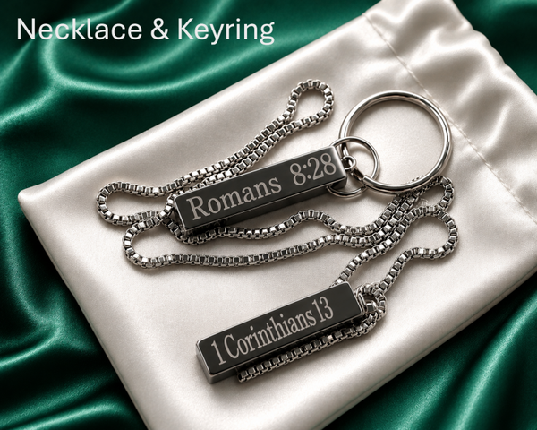 Personalized Monolith Necklace & Key Ring - Mix & Match