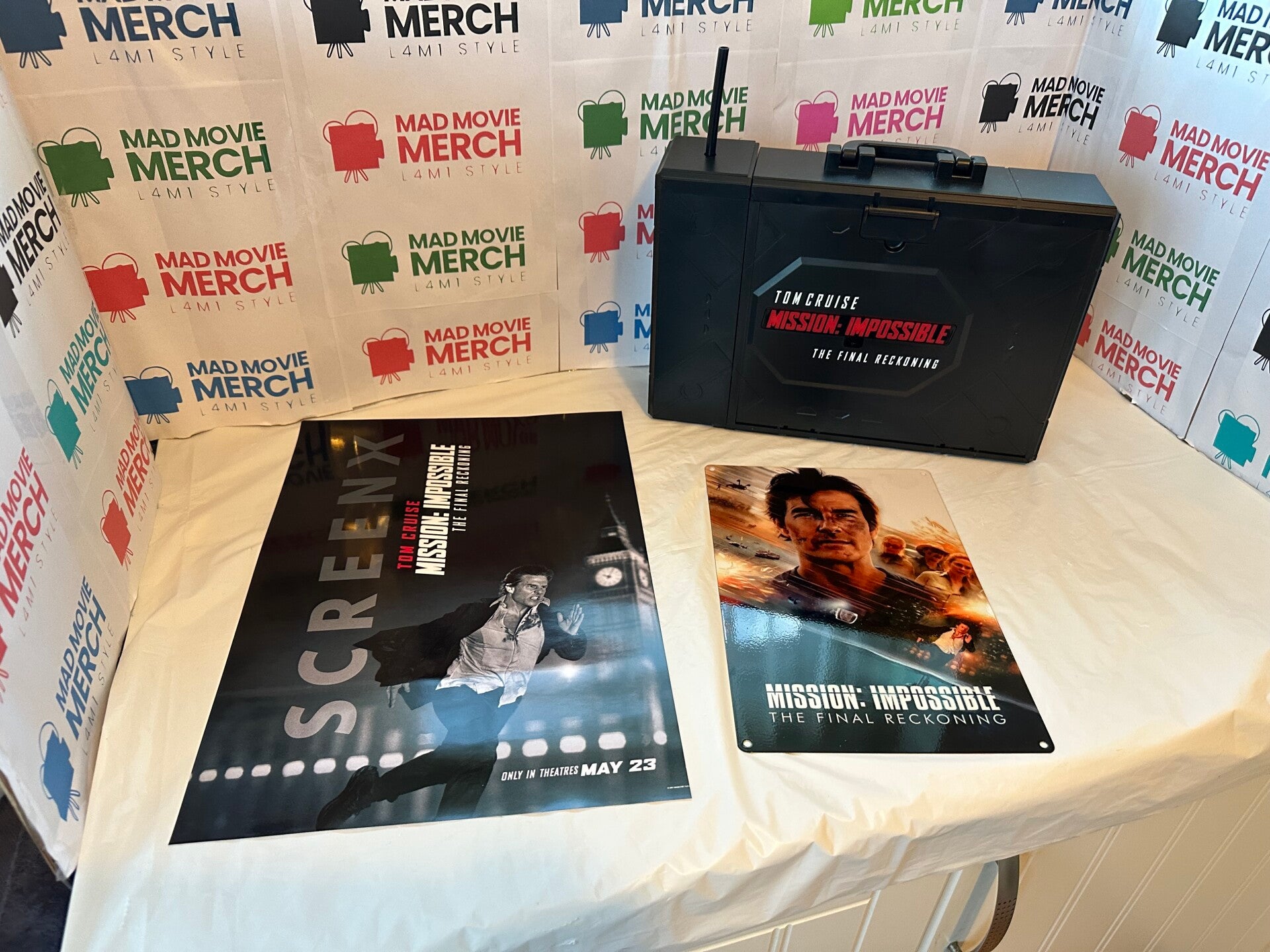 Mission impossible Final reckoning Briefcase Popcorn bucket and Drinks Cup Bundle