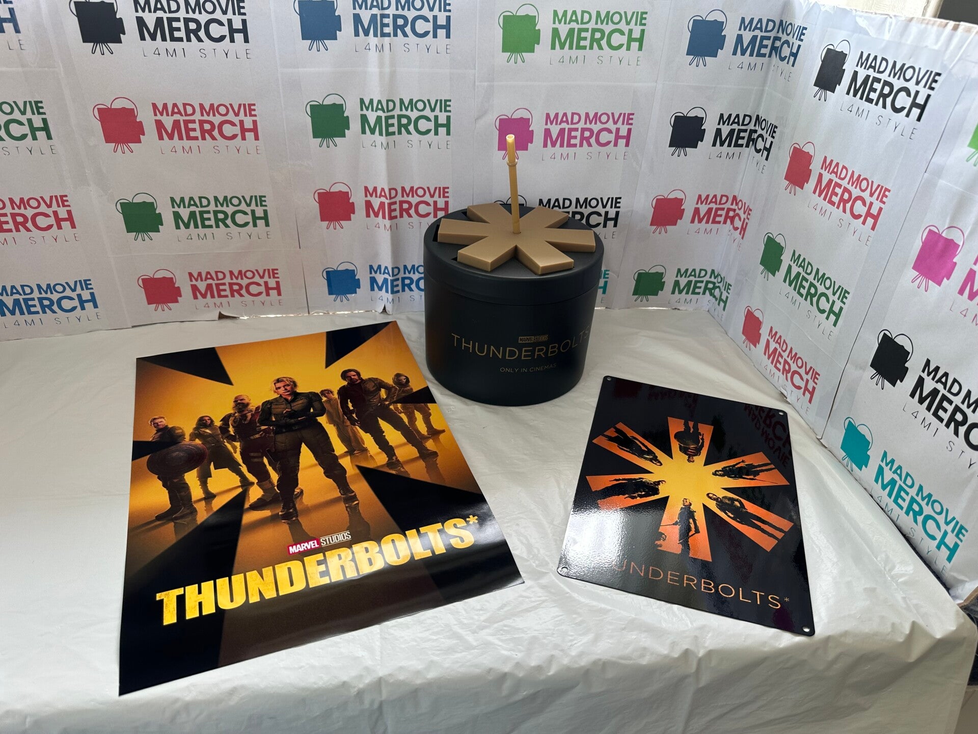 Thunderbolts Movie Asterix Popcorn Bucket and Drinks Cup Bundle