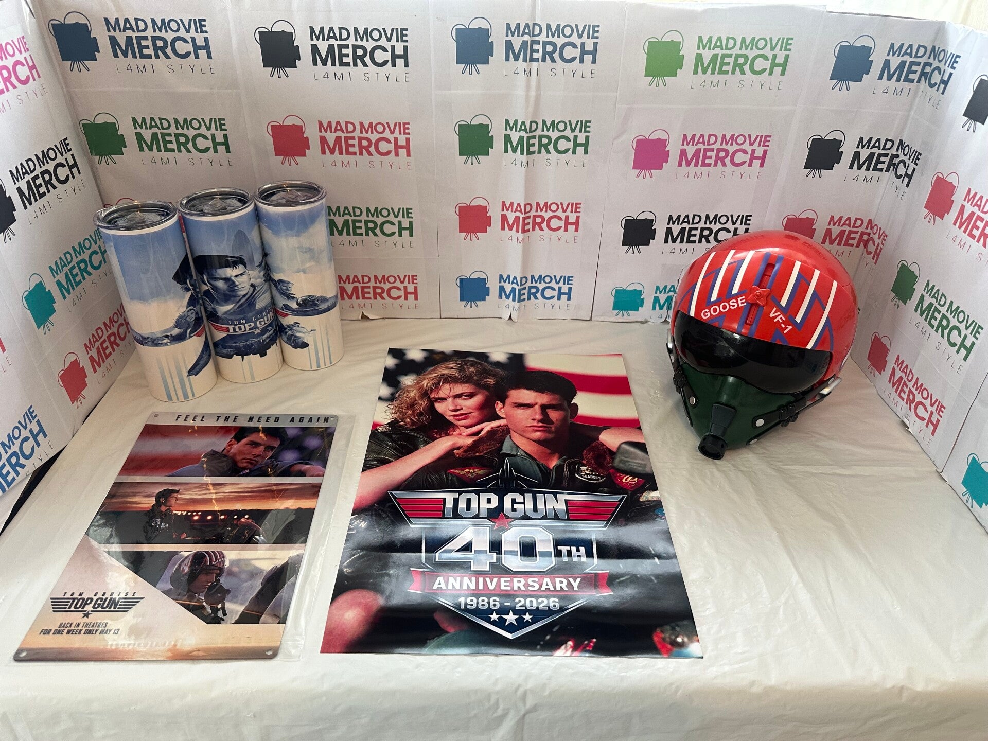 Top Gun Movie 40th Anniversary Goose Popcorn Bucket Bundle