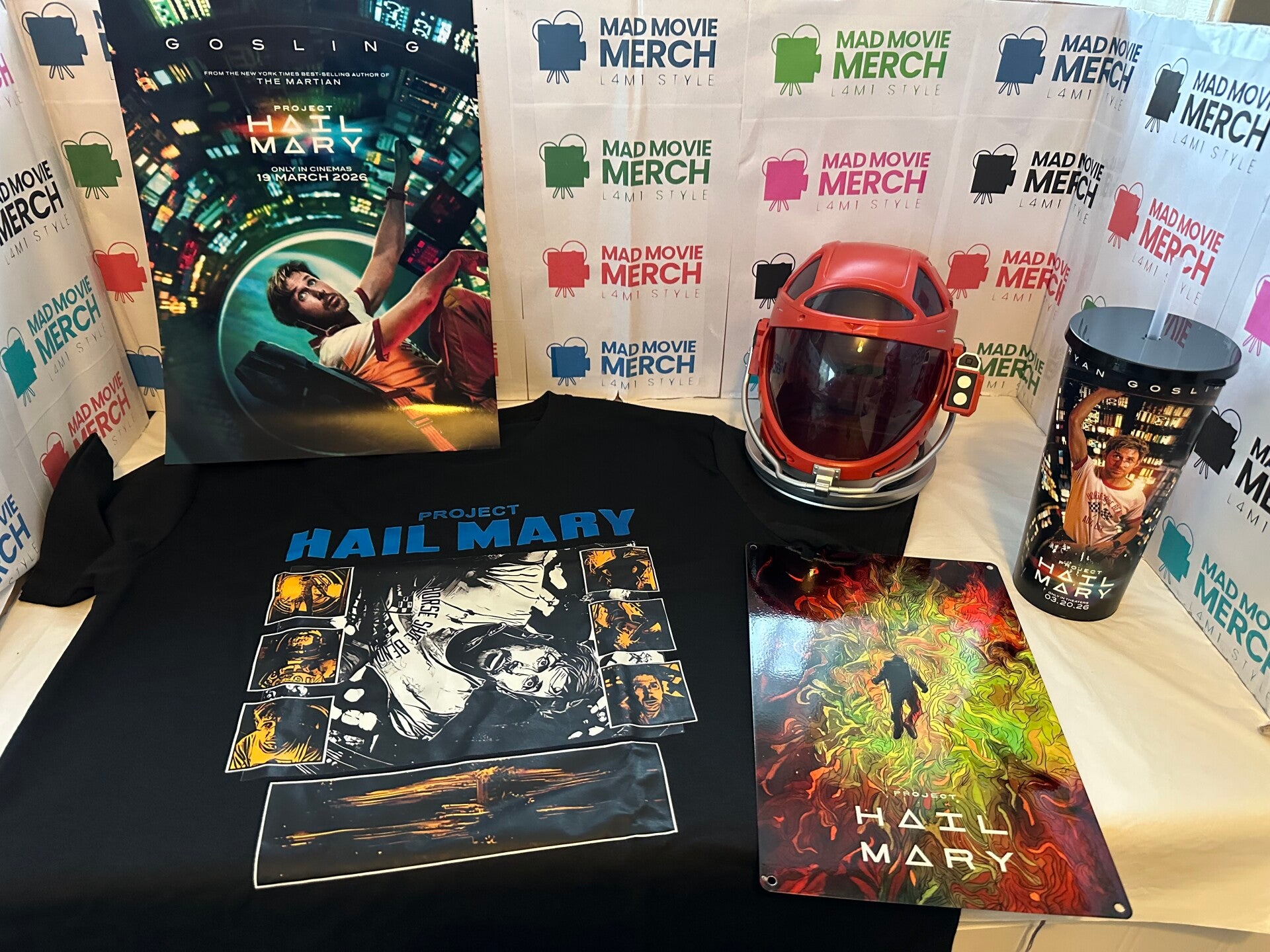 Project Hail Mary Helmet Popcorn Bucket and Drinks Cup Bundle
