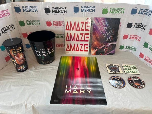 Project Hail Mary Popcorn Bucket and Drinks cup bundle