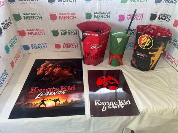 Karate Kid Legends Popcorn Bucket Drinks Bucket Drinks cup and Poster Bundle
