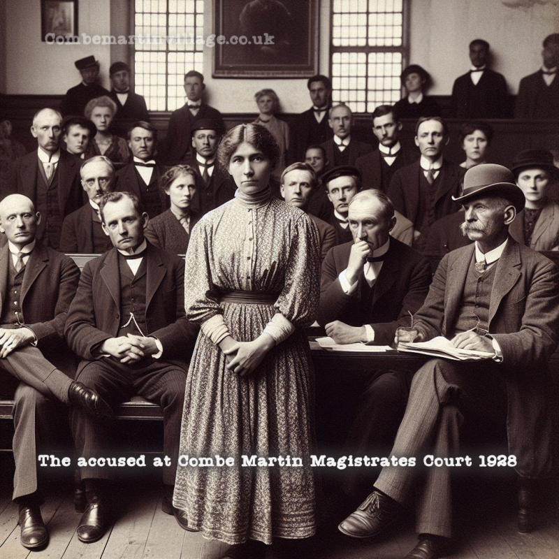 Combe Martin Martin Magistrates Court 1928, Mrs Beaumont-Checkland