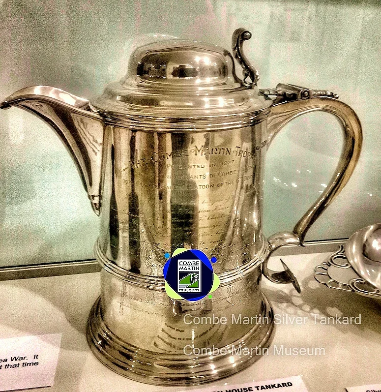 A Tankard made of Combe Martin Silver - Combe Martin Museum.