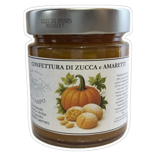 Confettura di zucca e amaretti