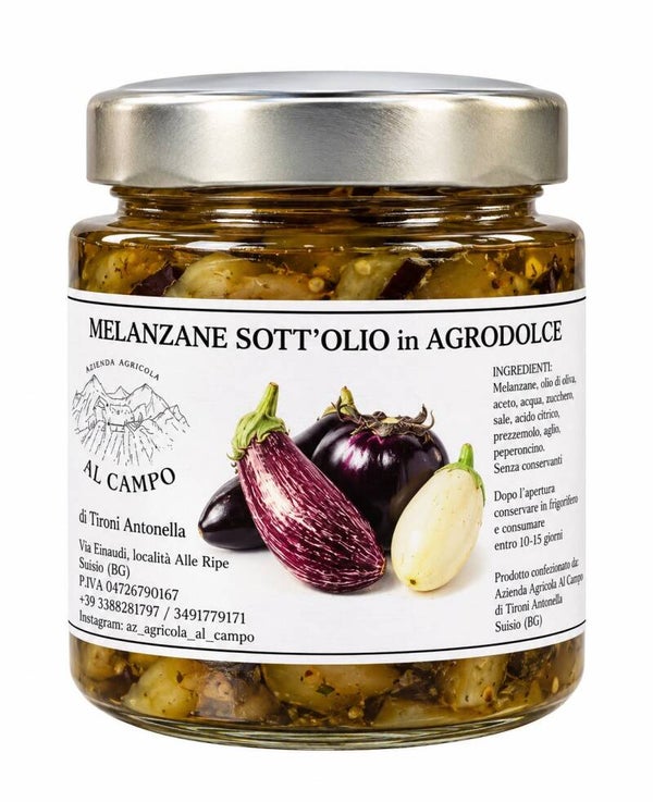 melanzane sott'olio in agrodolce