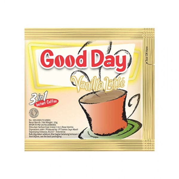 B056 :  Good Day  Vanilla  Latte 20g  X 10 sachet