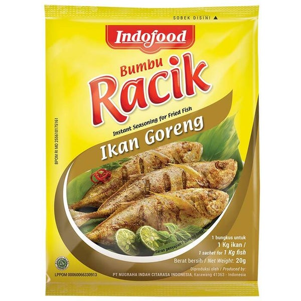 E016 :  Bumbu Racik  Indofood  Ikan Goreng  20g x 10 sachet