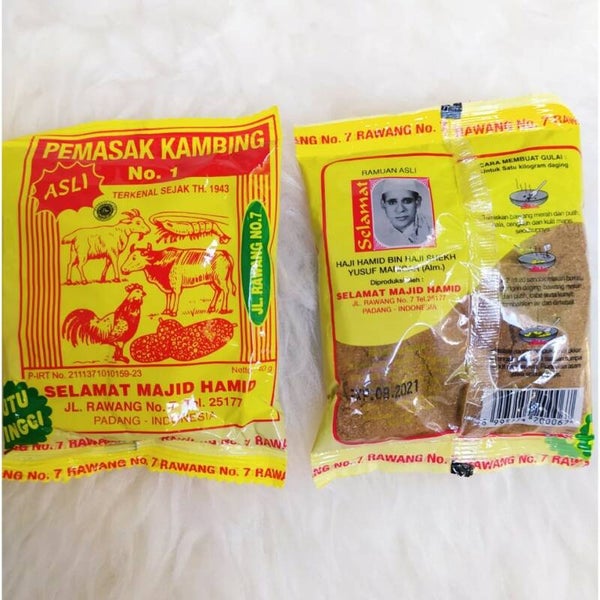 E023 :  Bumbu  Gulai  Pemasak  Kambing   40g