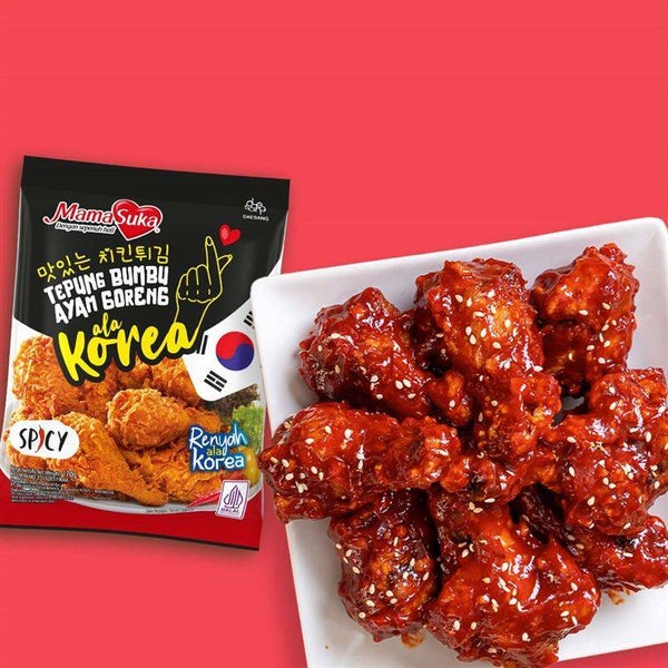 D071 :   Mamasuka Tepung Bumbu Ayam Goreng Korea Spicy 170g