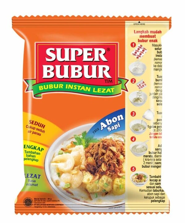C056 : Super Bubur Abon Sapi  64gr x 5 pcs