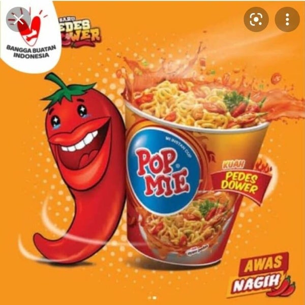 C065 :  Pop Mie Pedes  Dower   75g x 3 pcs