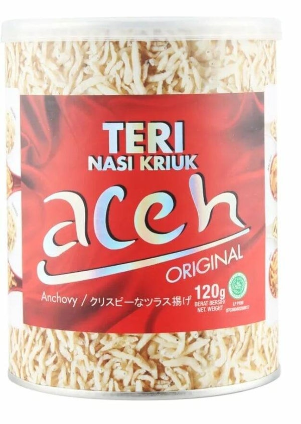 E164 :  Teri Nasi Kriuk   Aceh  Original  Kaleng   120g
