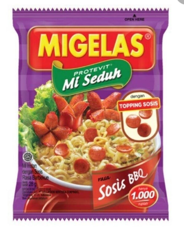 C091 :  Mie Gelas Sosis BBQ   28gr x 10 Sachet