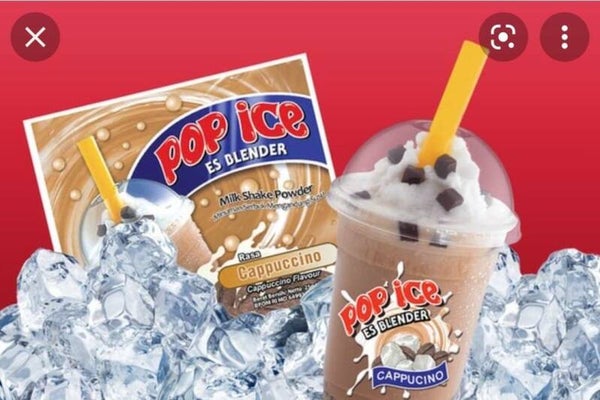 B141 :  Pop Ice Milk Shake Powder Cappucino 25g x 10 sachet