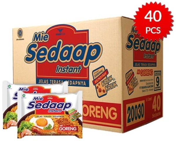 C159 :  Sedaap Mie Instant Mi Goreng Versi Indonesia per dus isi 40 pcs