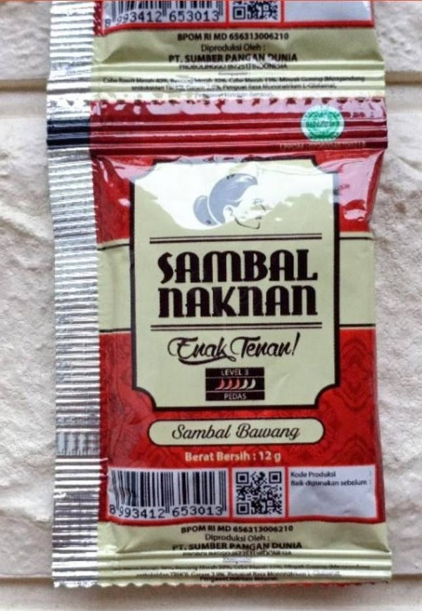 A086 :  Naknan Sambal Level 3 12g x 10 sachet