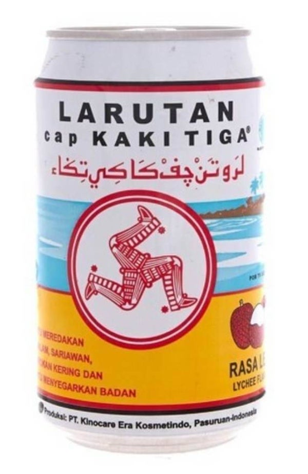 B211 :  Cap Kaki Tiga Larutan Penyegar Leci 320ml