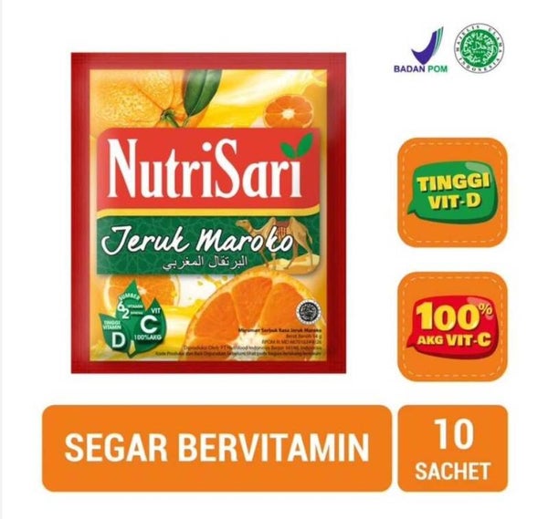 B217 :  Nutrisari Jeruk Maroko 14g x 10 Sachet