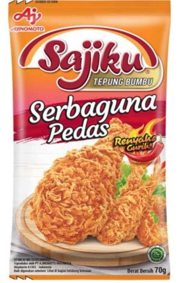 E278 :  Sajiku Tepung Bumbu Serbaguna Pedas 70g