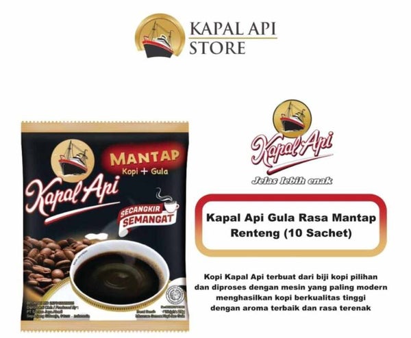 B232 :  Kapal Api Mantap Kopi+Gula 25g x 8 sachet