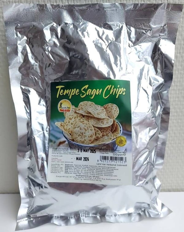 F483 :  Nesia Tempe Sagu Chips 100g