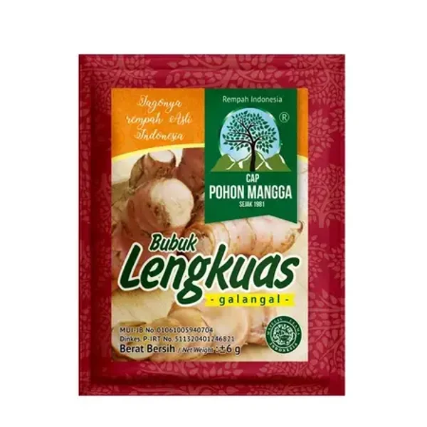 Cap Pohon Mangga Bubuk Lengkuas 6g x 3 sachet