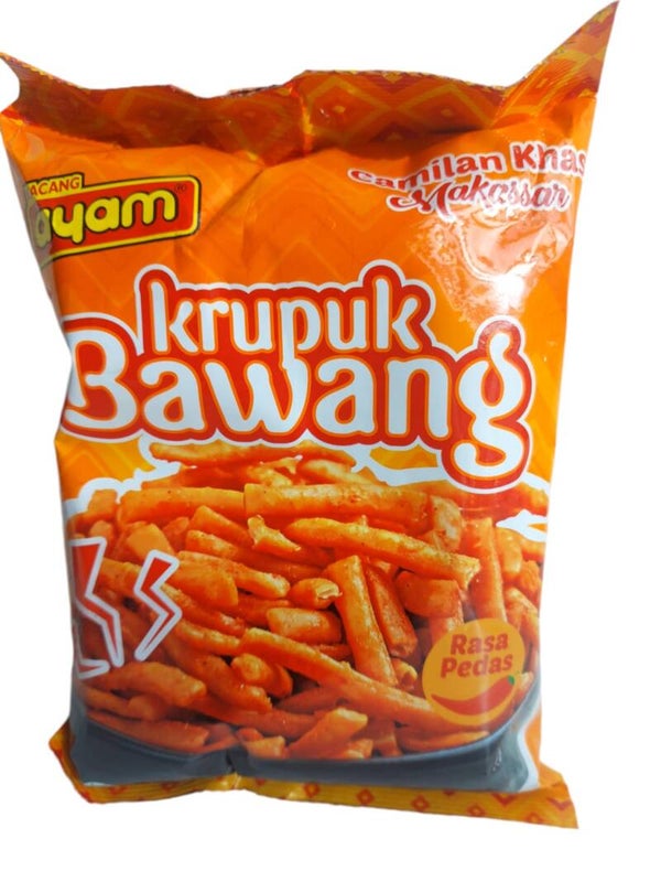 G126 : Cap Ayam Krupuk Bawang Pedas 225g