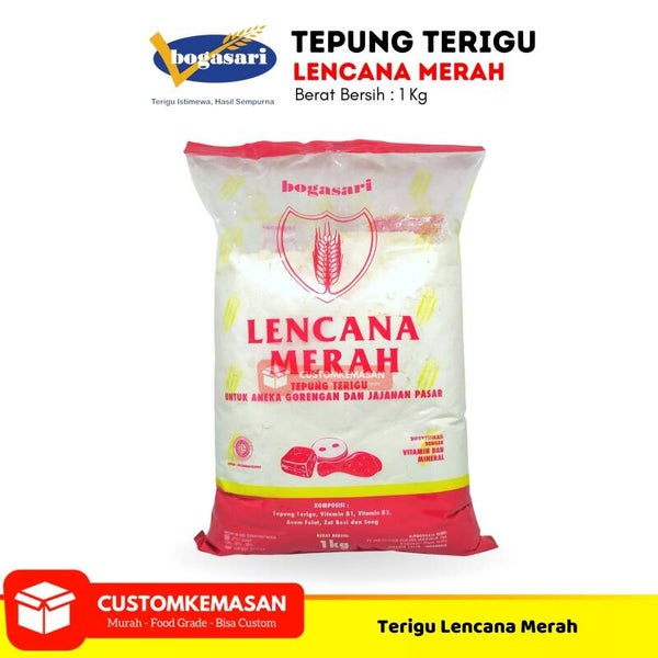 Bogasari Lencana Merah 1 kg ( cocok untuk gorengan & jajanan pasar )