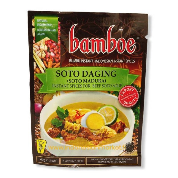 E140 :  Bamboe  Bumbu  Soto  Madura  40g x 3 pcs