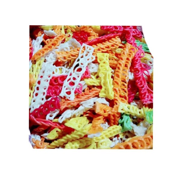 G117 :  Bless Krupuk Kepang Warna 250g