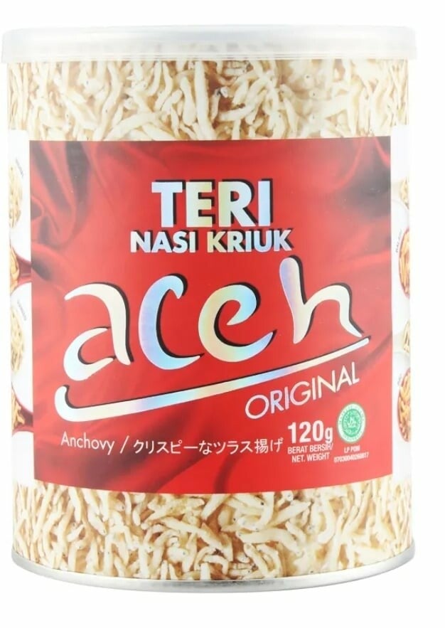 E164 :  Teri Nasi Kriuk   Aceh  Original  Kaleng   120g
