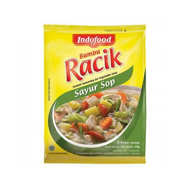 E012 :  Bumbu  Racik  Indofood   Sayur  Sop  20g x 10 sachet