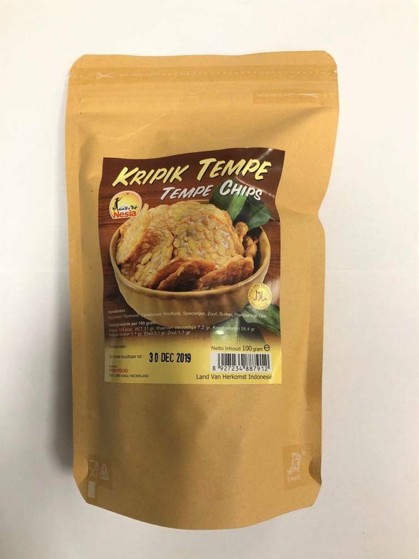 F018 :  Nesia   Tempe   Chips 100 gr