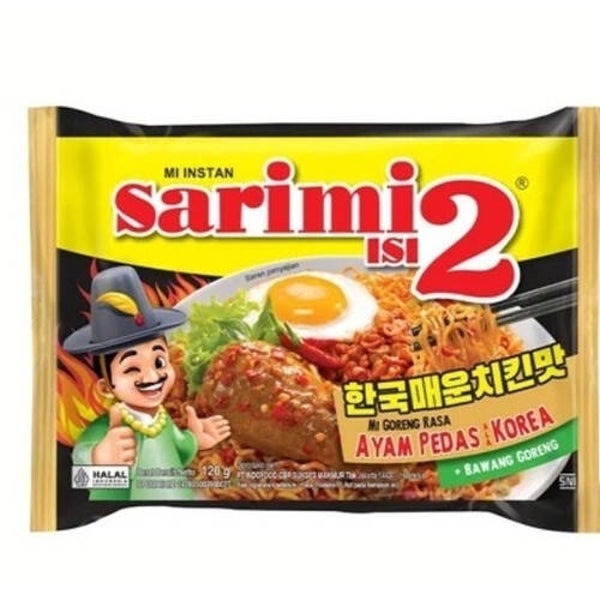 C313 :  Sarimi Isi 2 Mie Goreng Ayam Pedas Korea x 5 pcs