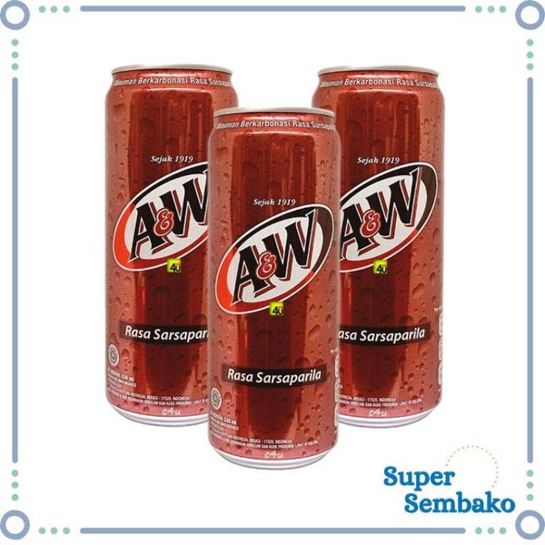 B411 :  A&W Rasa Sarsaparila 250ml