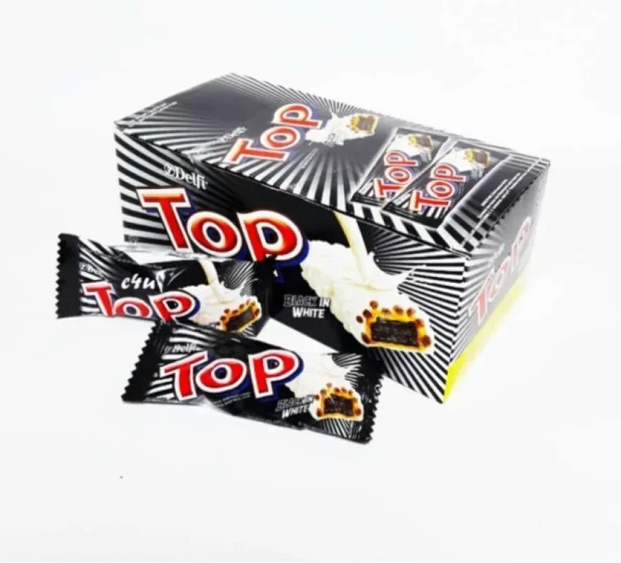 F505 :  Delfi Top Black in White 9g x 24 pcs