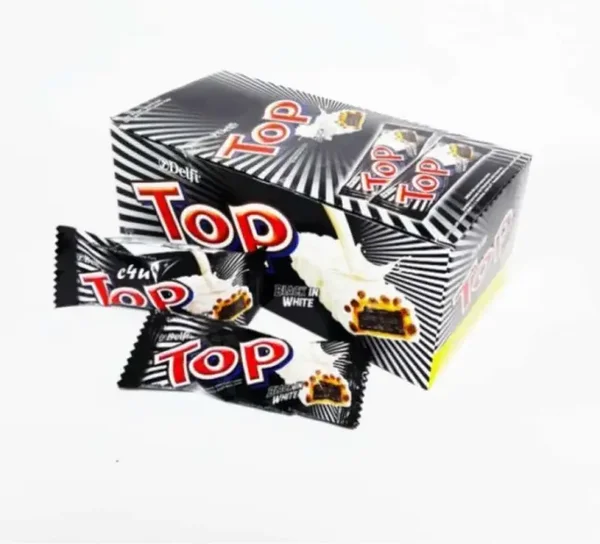 F505 :  Delfi Top Black in White 9g x 24 pcs