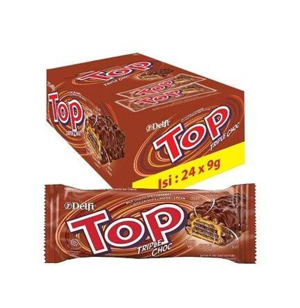 F504 :  Delfi Top Triple Chocolate 9g x 24 pcs