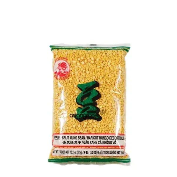 D066 :  Cock Peeled Split Mung Bean ( Kacang Ijo Kupas ) 400g