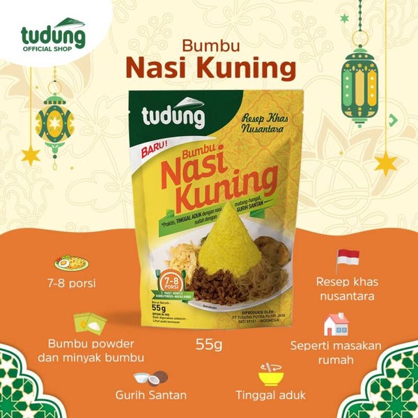 E435 :  Tudung Bumbu Aduk Nasi Kuning