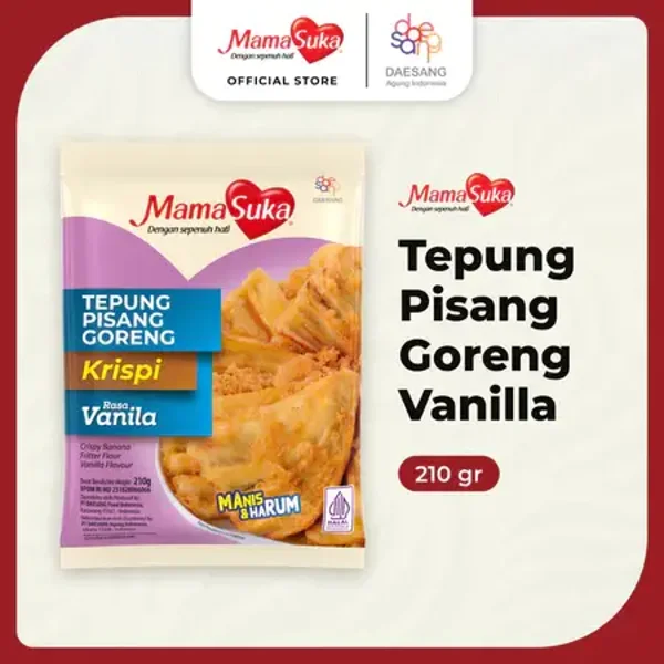 D025 :  Mamasuka Tepung Pisang Goreng Vanila 210g